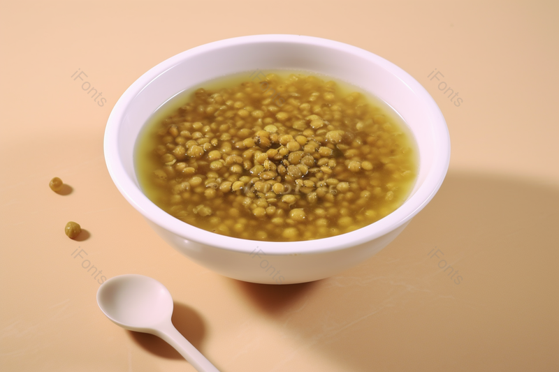绿豆汤绿豆沙糖水白色碗勺甜品美食摄影,高清,摄影图,摄影图片,图片大全,摄影图免费下载